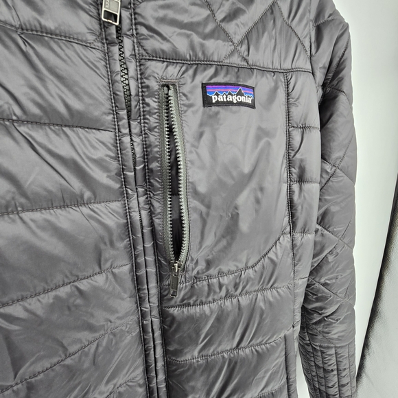 Patagonia radalie Women's grey Quilted midi leghnth puffer parka Jacket Medium - Picture 6 of 8